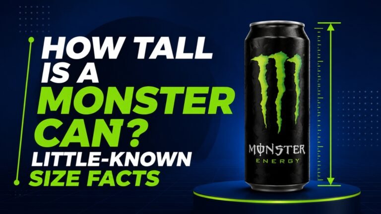 How tall is a monster can