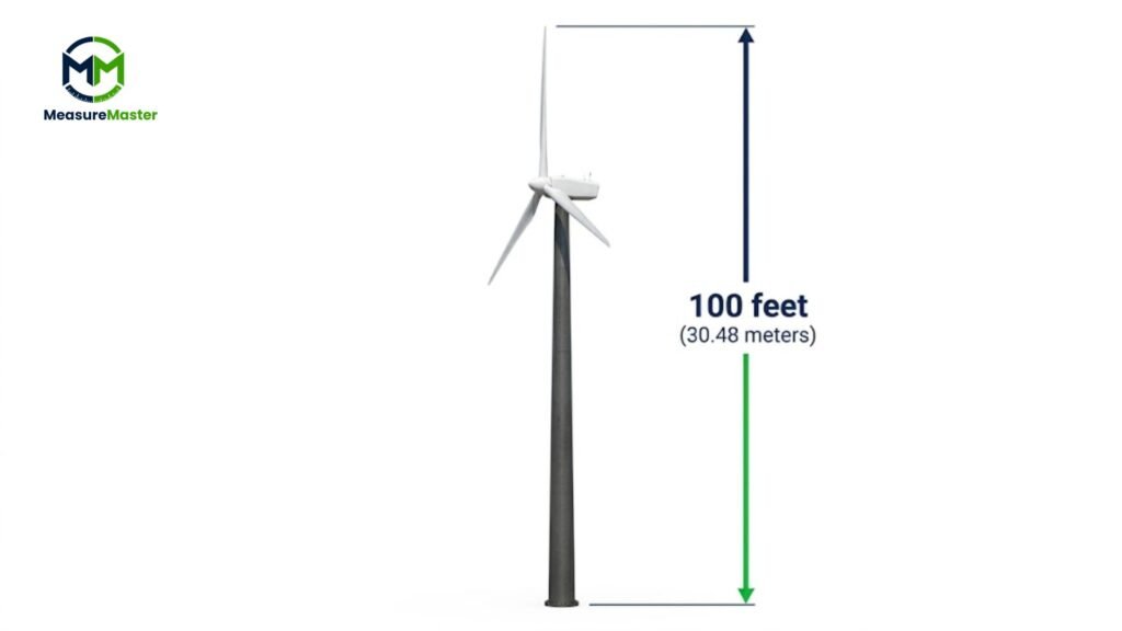 how long is 100 ft visually