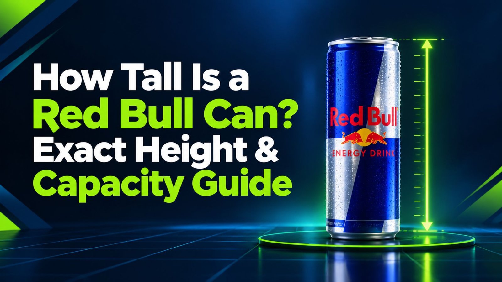 how tall is a red bull can